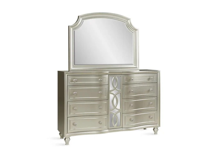 Domitorio Arqueado King 7 piezas - Silver and Gold