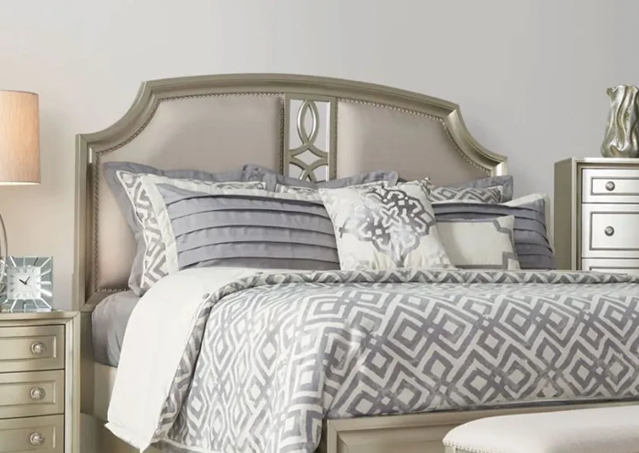 Domitorio Arqueado King 5 piezas - Silver and Gold