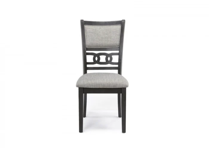 Mesa de Comedor Redonda Gia 47" con 4 Sillas - Color Gris