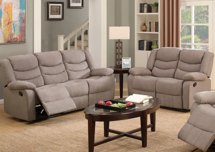 Sala Reclinable 2 Piezas - Color Taupe