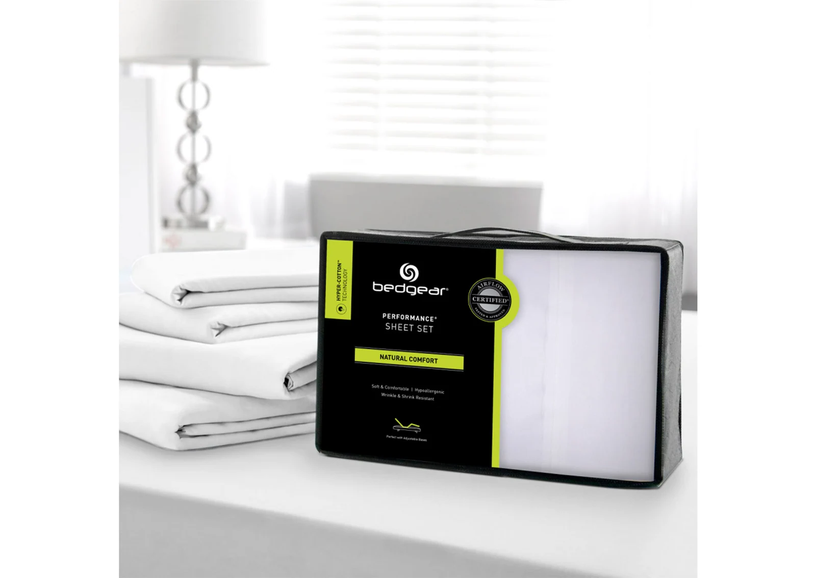 Sheet Set Queen Bedgear Hyper-Cotton &mdash; White