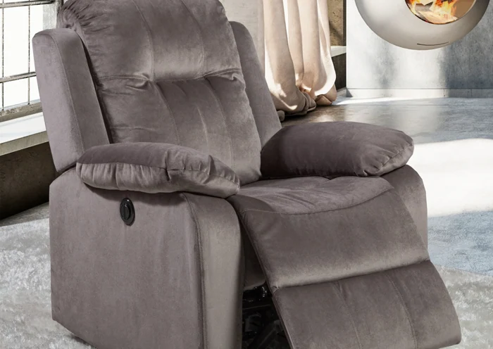 Sillón Reclinable Eléctrico - Color Gris