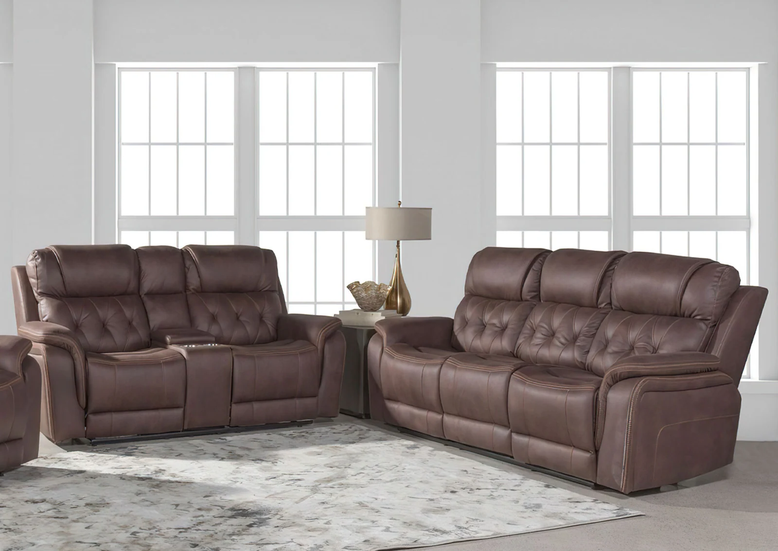 Sala Reclinable 2 Piezas - Color Walnut